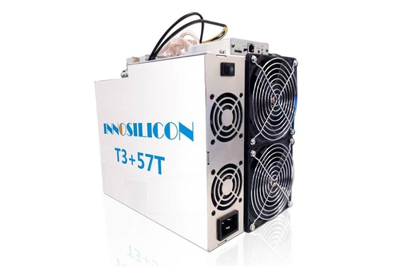 10.38 กก. Innosilicon T3 + 57T ใช้การเชื่อมต่อ Bitcoin Miner Ethernet