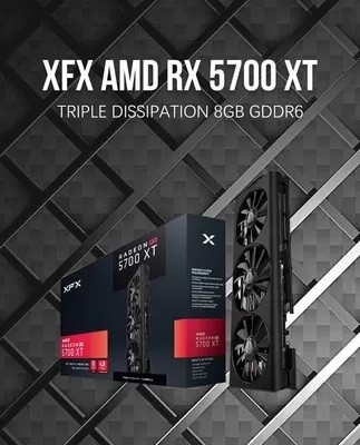 2560 Cores Radeon Rx 5700 Xt กราฟิกการ์ด, ETH Mining 8GB GDDR6 กราฟิกการ์ด